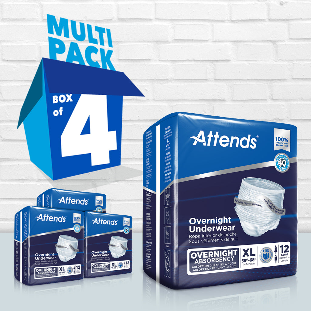 Attends Overnight Underwear, X-Large