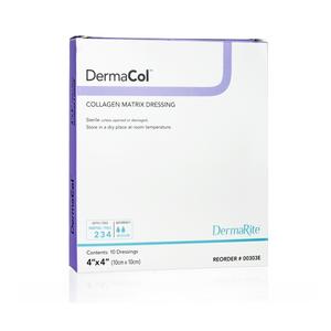 Dermacol Collagen Matrix Wound Dressing, 4" X 4"