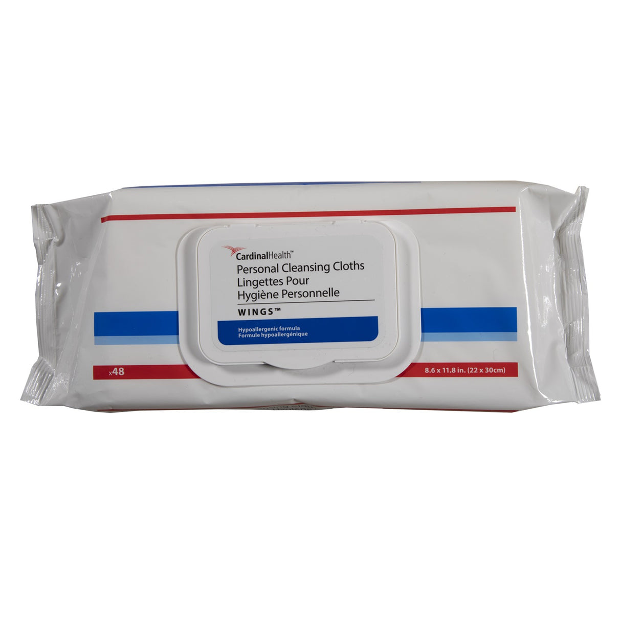 Cardinal Health Personal Cleansing Cloth, 8.6" X 11.8" - Softpack