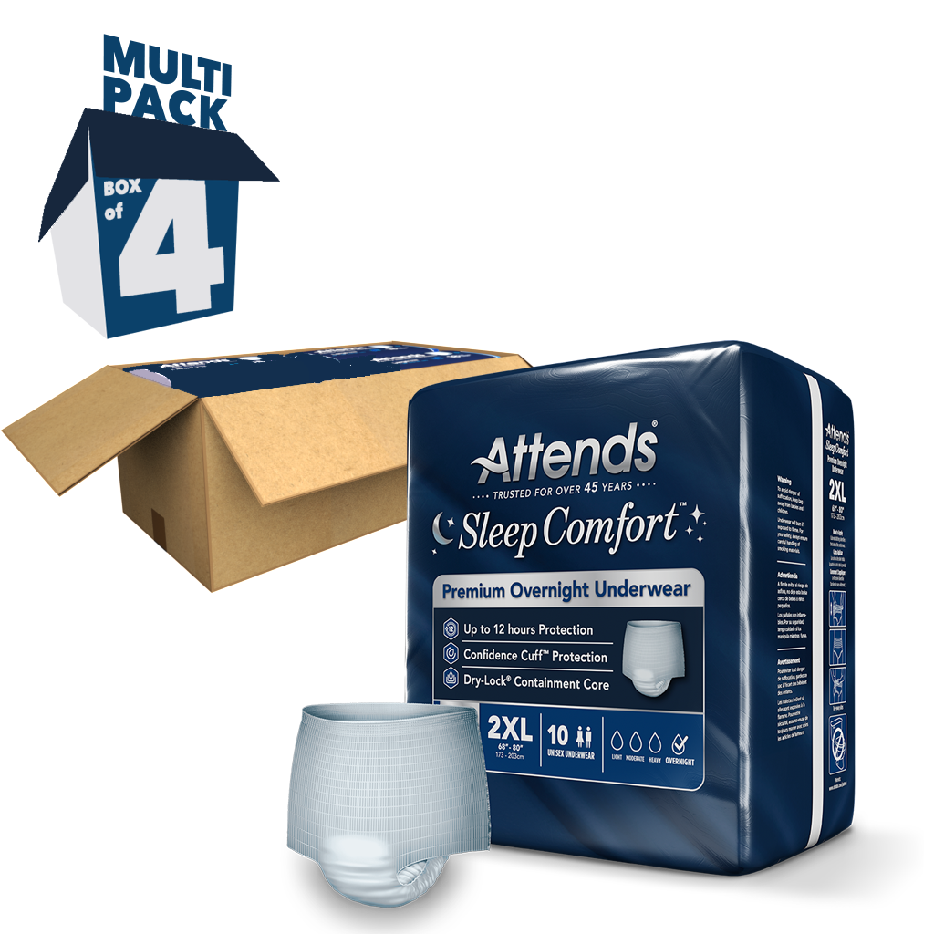 Attends Sleep Comfort™ Premium Overnight Underwear, 2X-Large
