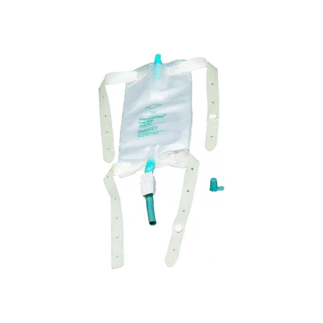 Dispoz-a-bag Leg Bag With Flip-flo Valve & 18" Extension Tubing, 32 Oz.