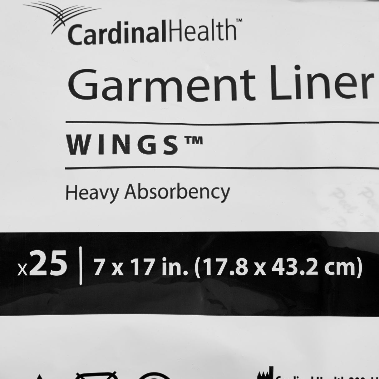 Cardinal Health, Garment Liner, Wings, 7" X 17"
