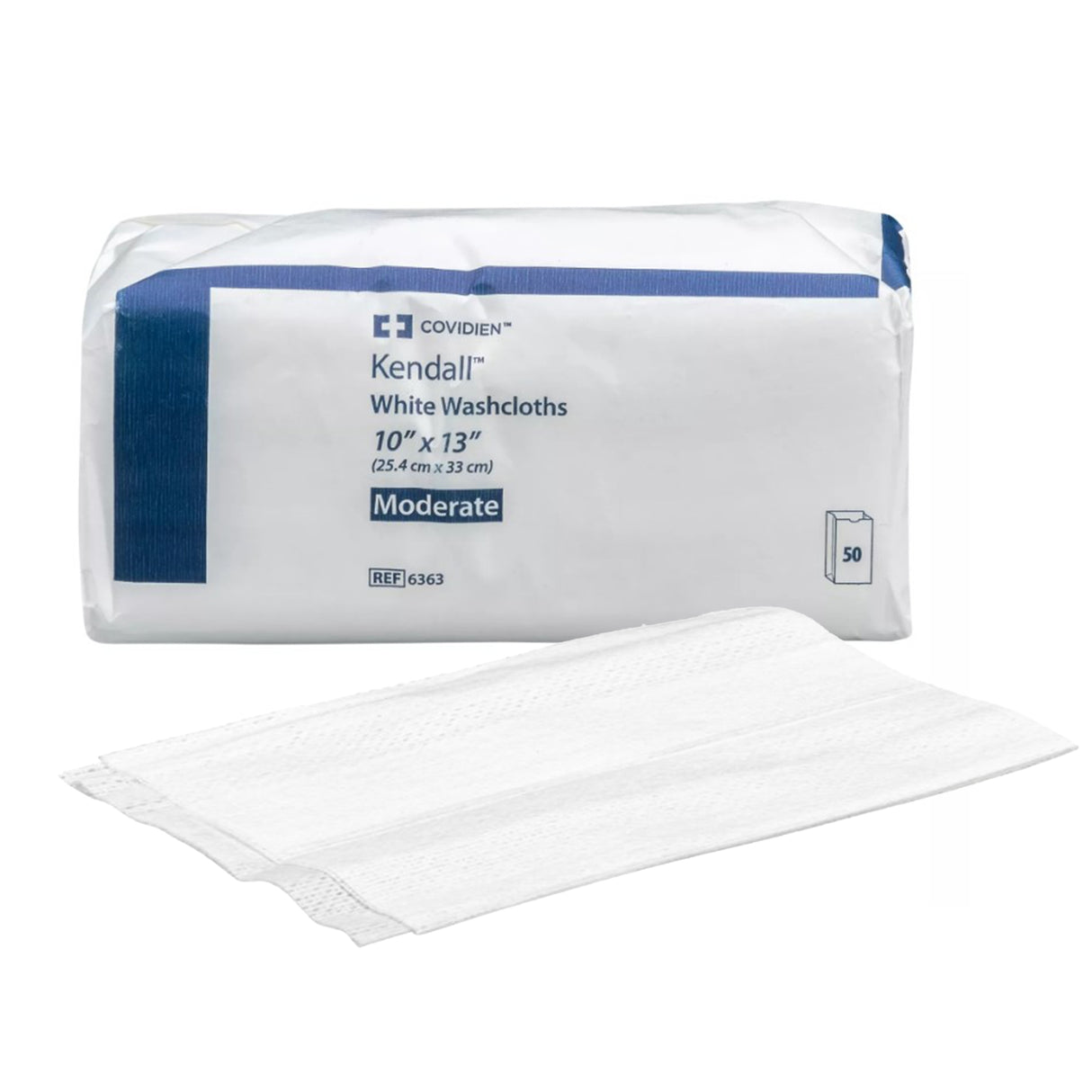 Kendall White Washcloth 10" X 13"