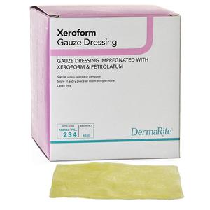 Xeroform Gauze Wound Dressing, 2" X 2"