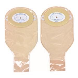 Nu-flex Drain Pouch With Barrier 54, Trim-to-fit Oval B Opening Roll-up Closure, Convex