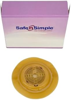 5" Diameter, 2-piece Round Wafer, Extended Wear, With Solid Hydrocolloid, 70mm, 2-3/4" Flange Cut-to-fit