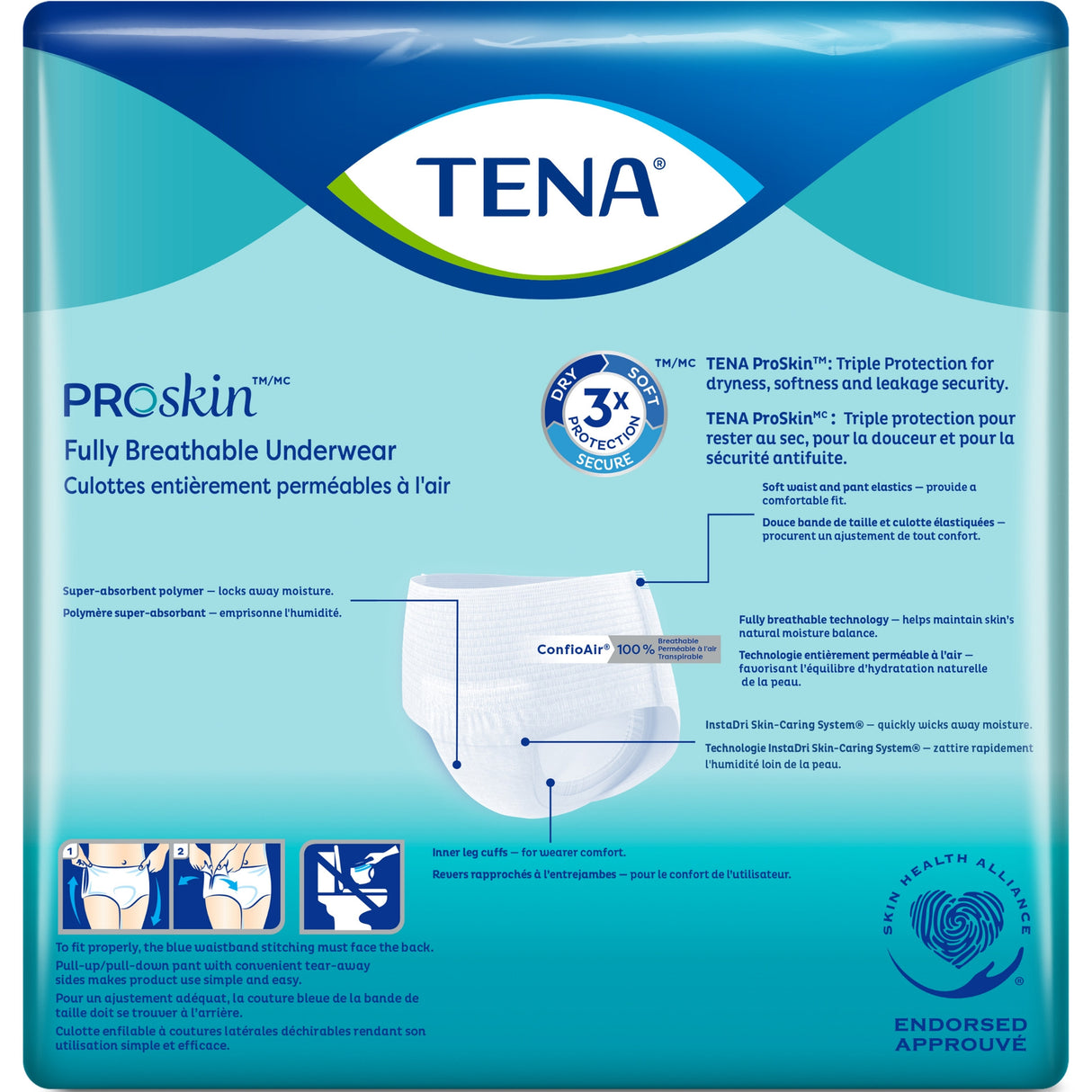 Tena Plus Protective Underwear, 2xl, 68" - 80"