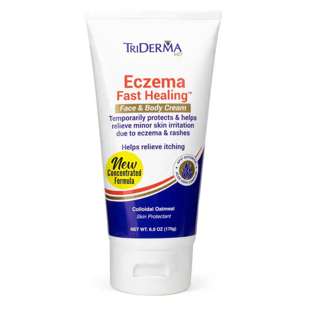 Triderma Eczema Fast Healing Face & Body Cream, 6 Oz