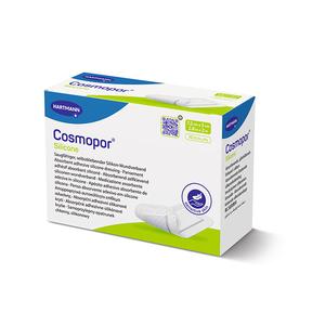 Cosmopor Silicone Absorbent Island Dressing With Silicone Adhesive, Sterile 2 X 2.8 Dressing, 1 X 1.6 Pad