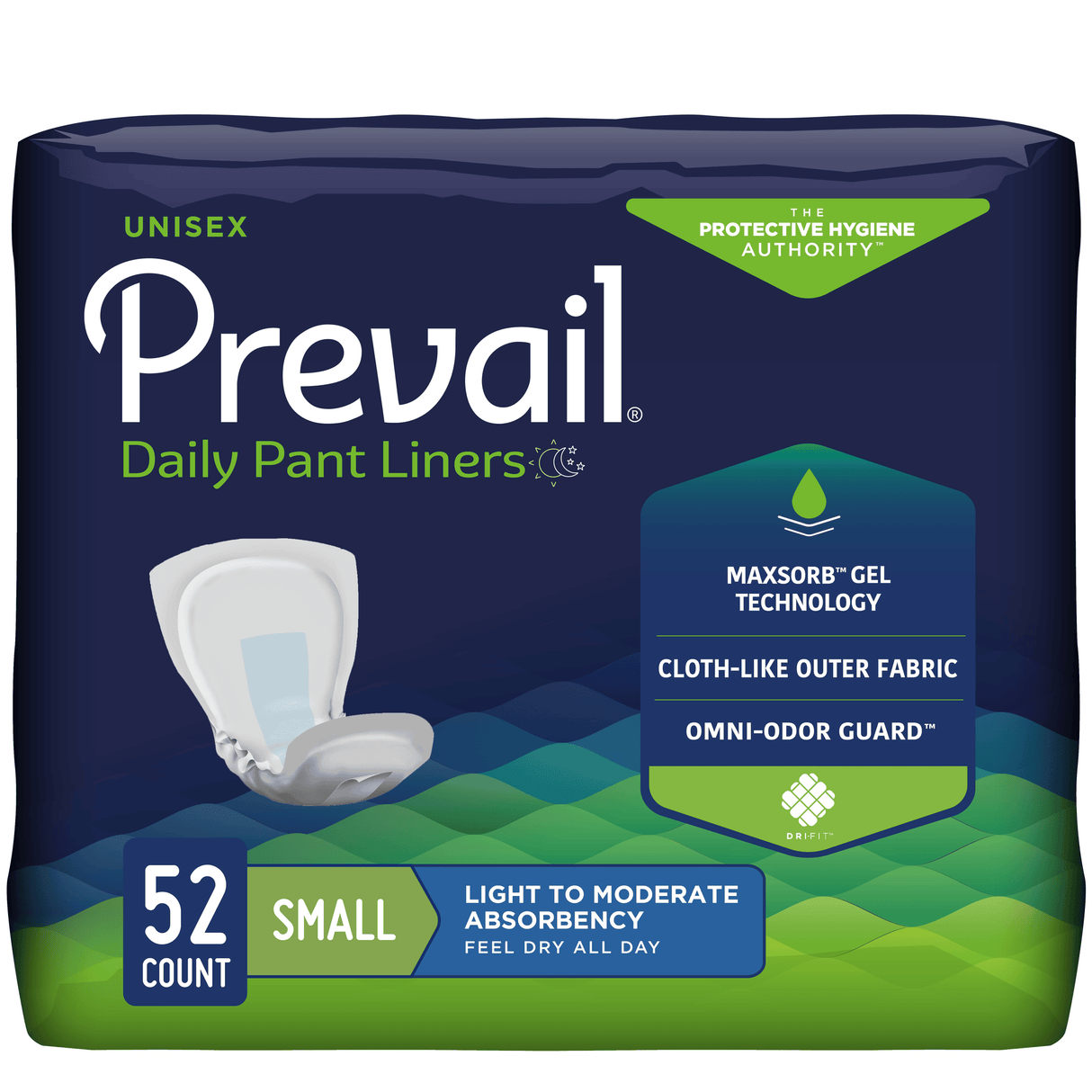 Prevail Incontinence Pant Liner, Small