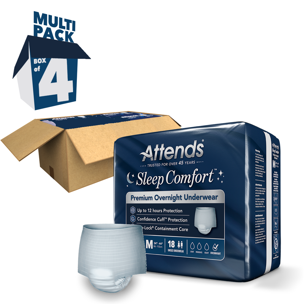 Attends Sleep Comfort™ Premium Overnight Underwear, Medium