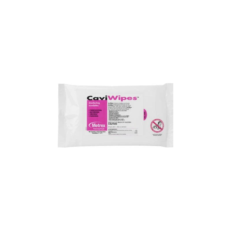 Caviwipes Surface Disinfectant Wipe Flat Pack 7 X 9 Non-sterile