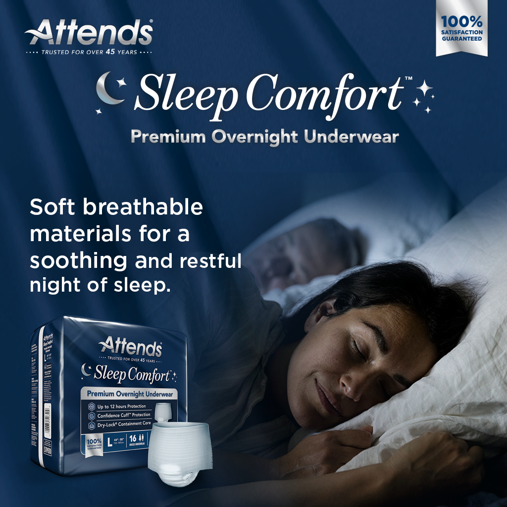 Attends Sleep Comfort™ Premium Overnight Underwear, Large
