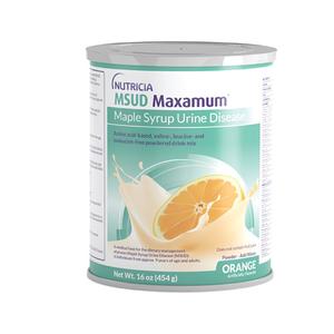 Msud Maxamum Powdered Medical Food, Orange Flavor, 16 Oz., 454g