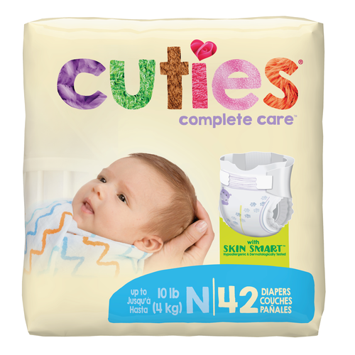 Cuties Complete Care Baby Diapers Newborn - Replaces: Fqccc00