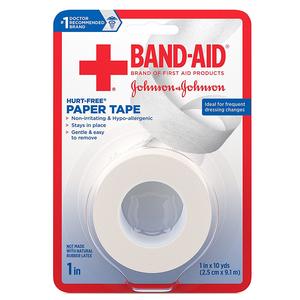 Band-aid First Aid Hurt-free Paper Tape, 1" X 10 Yards