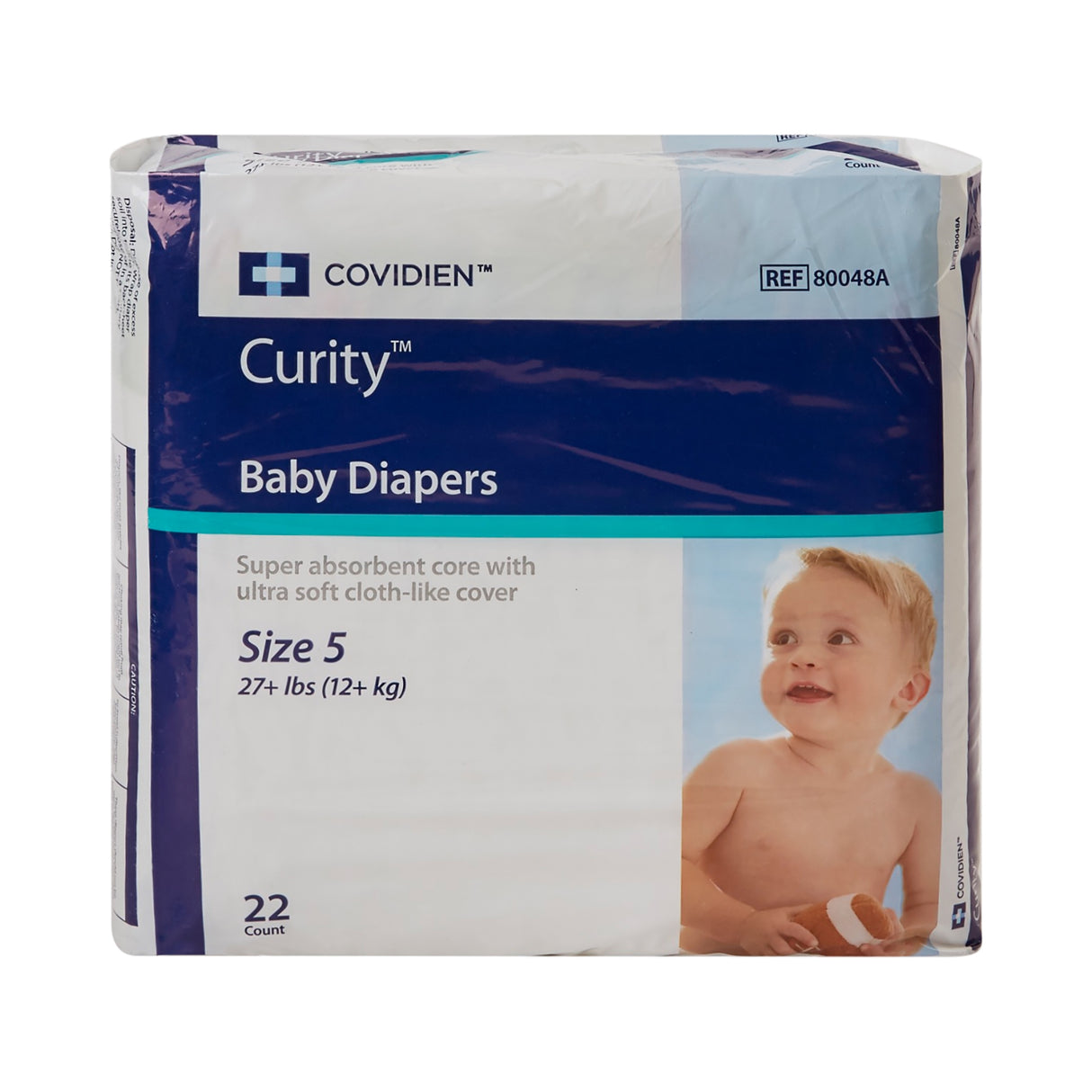Cardinal Health, Baby Diapers, Wings, Size 5, X-large Over 30 Lbs