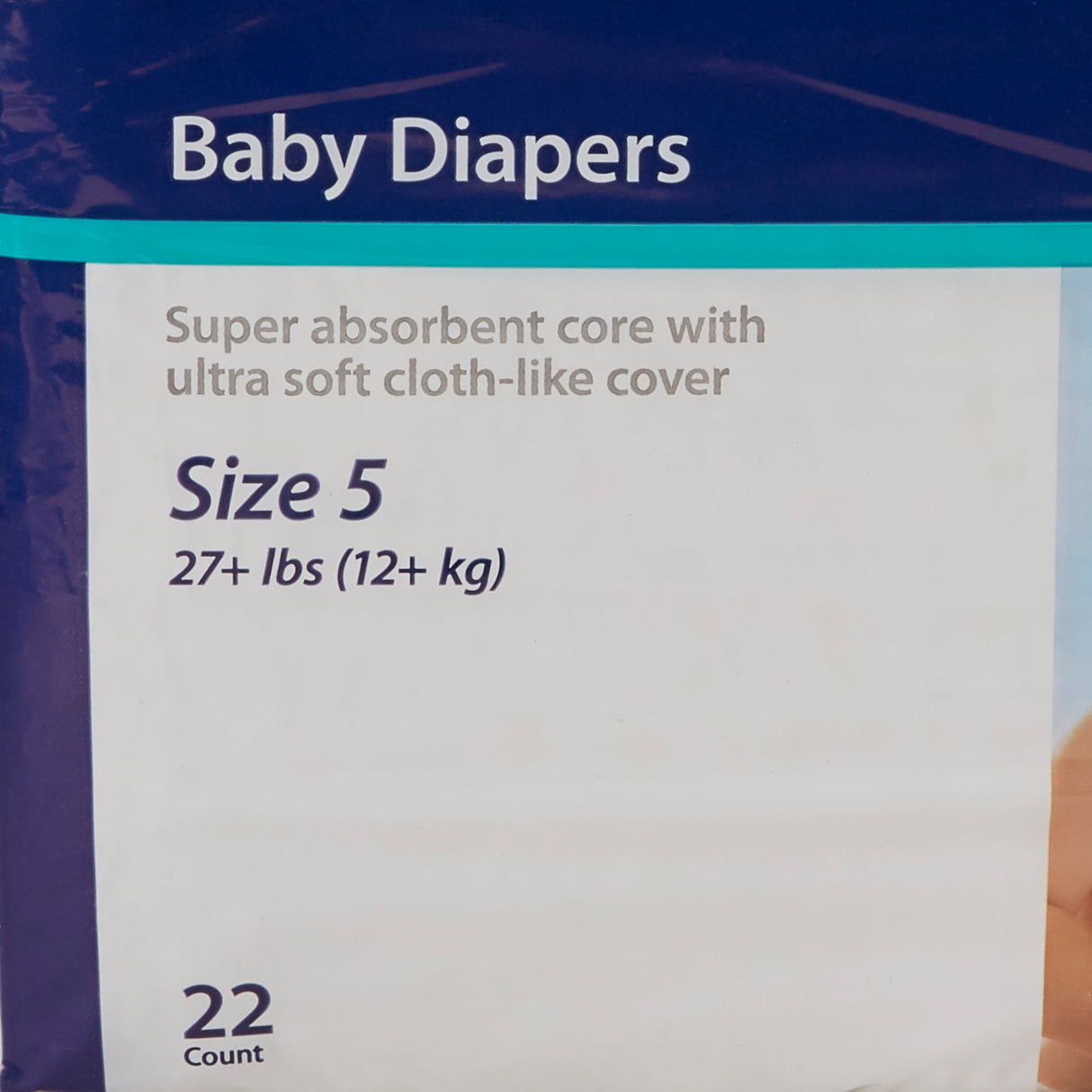 Cardinal Health, Baby Diapers, Wings, Size 5, X-large Over 30 Lbs
