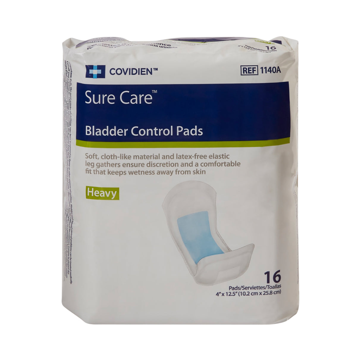 Cardinal Health, Bladder Control Pads, Wings, 4" X 12.5"