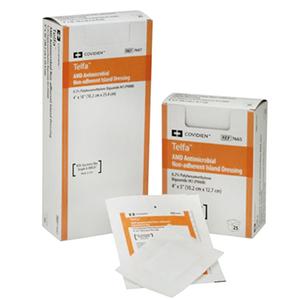 Telfa Amd Antimicrobial Island Dressing, 4" X 10" Rectangle