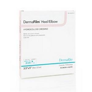 Dermafilm Hydrocolloid Dressing, Heel/ Elbow, 3.5" X 5"