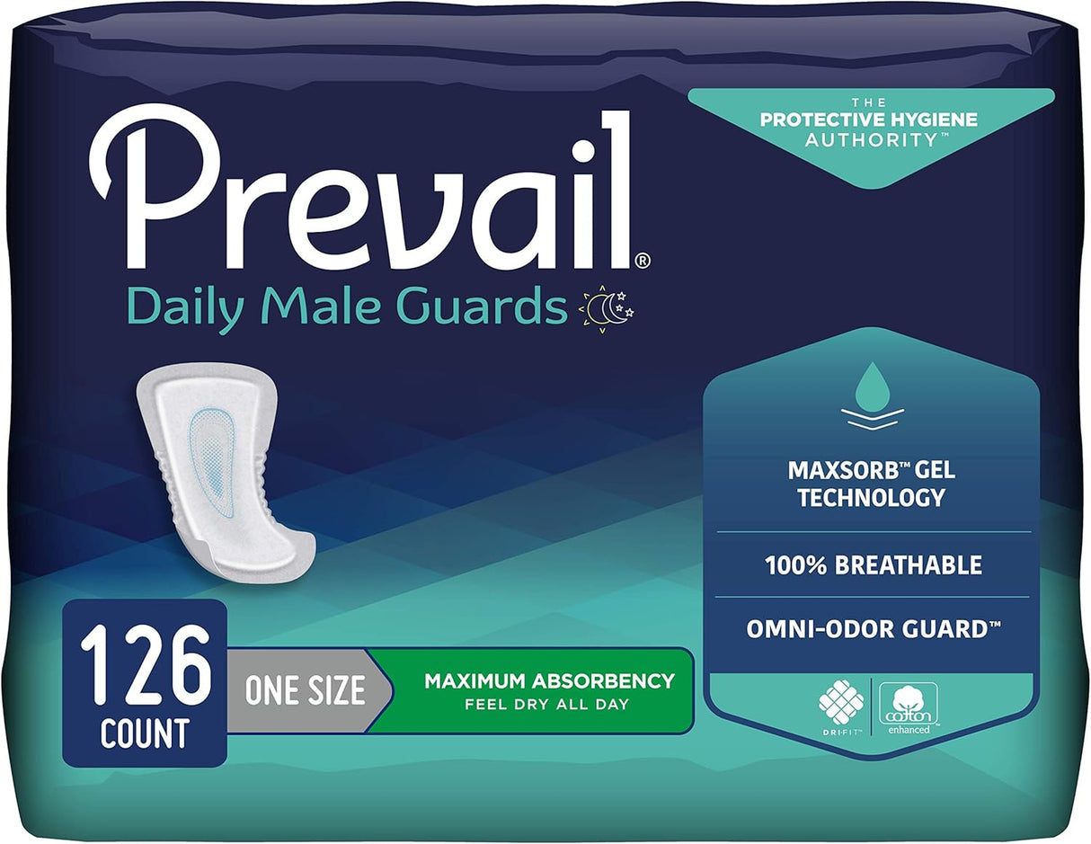 Test Product Prevail Proven - Male Incontinence Guards - Bladder Leak Guards - Maximum Absorbency