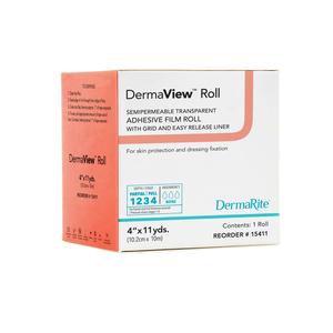 Dermaview Roll Transparent Film, 4" X 11 Yds