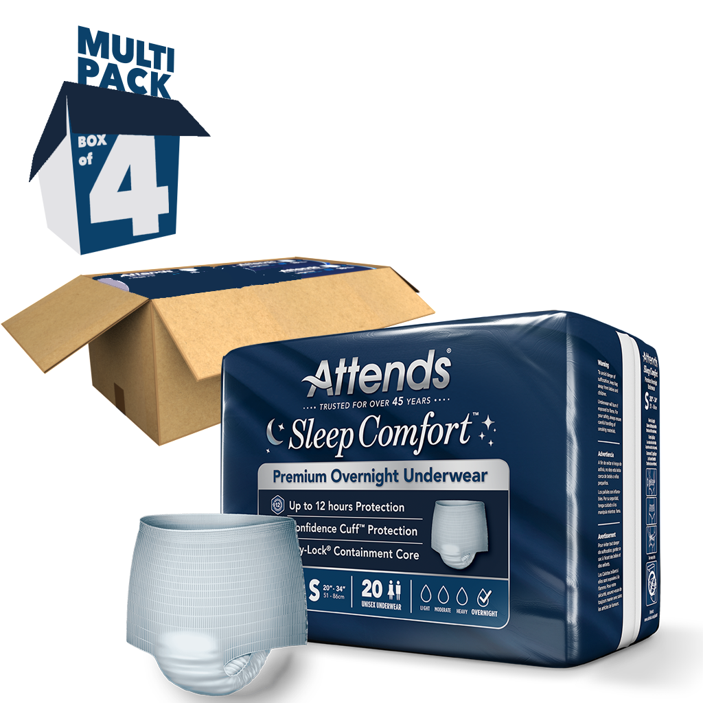 Attends Sleep Comfort™ Premium Overnight Underwear, Small