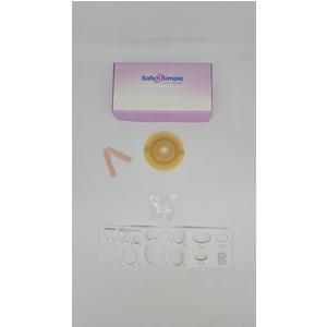 12" Drainable One Piece Pouch, Extended Wear, Convex, Transparent, 1" Precut Stoma Opening, With Standard Curved Tail Closure, And Belt Tabs