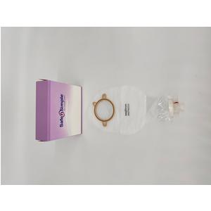 9" Urostomy 2-piece Pouch, Transparent, 70mm, 2-3/4" Flange, With Valve, And Belt Tabs