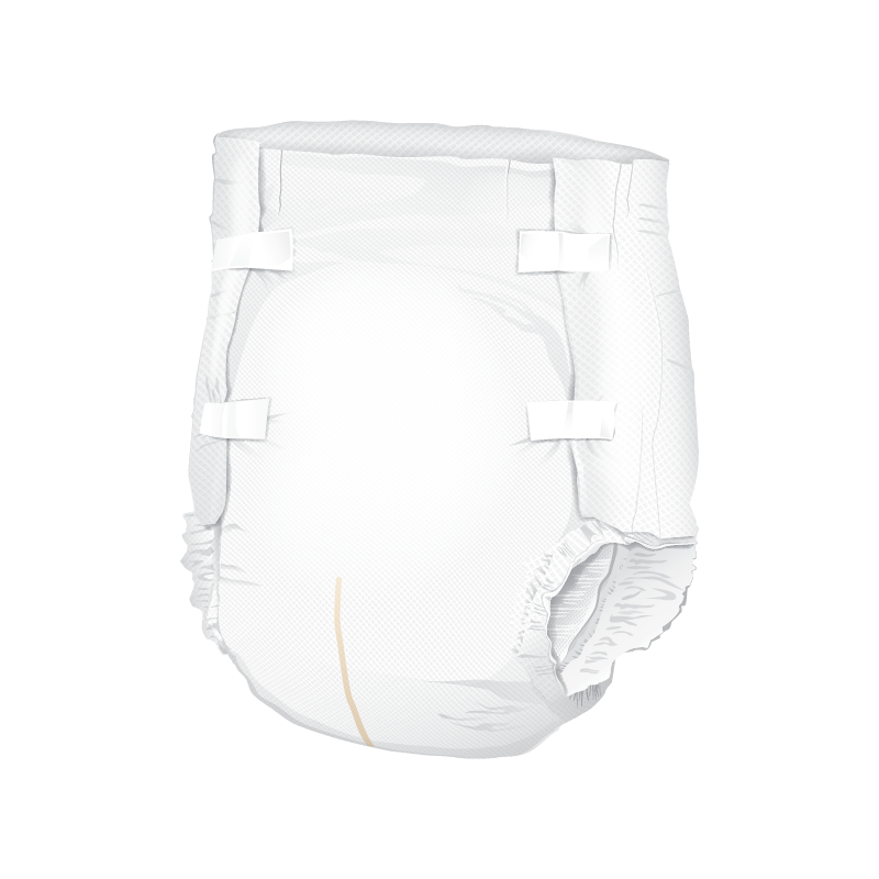 Presto Moderate Absorbency Incontinence Brief, Breathable, Medium, 32" To 44" Waist, White