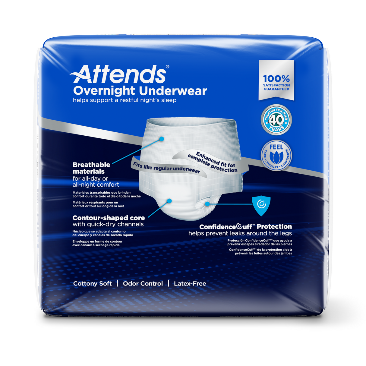 Attends Overnight Underwear, X-Large