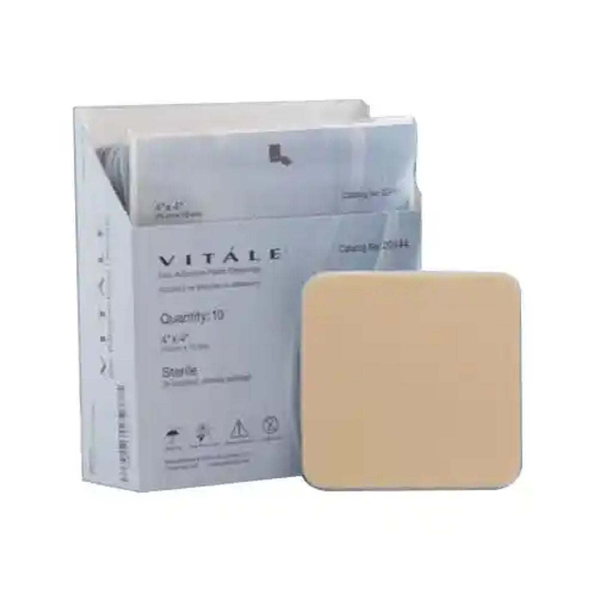 Vitale Adhesive Foam Dressing, 4" X 4"