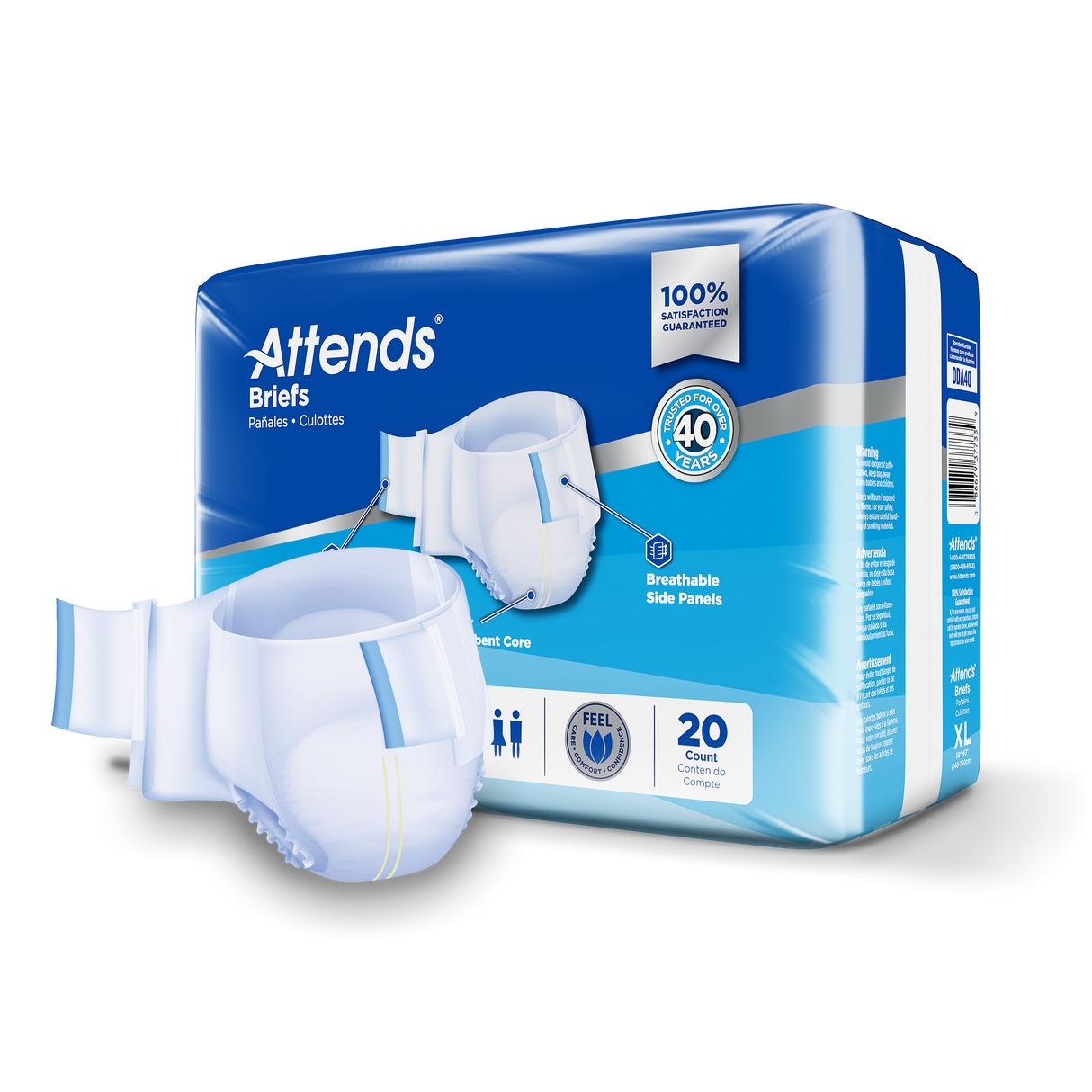 Attends Brief, Maximum Absorbency, XL