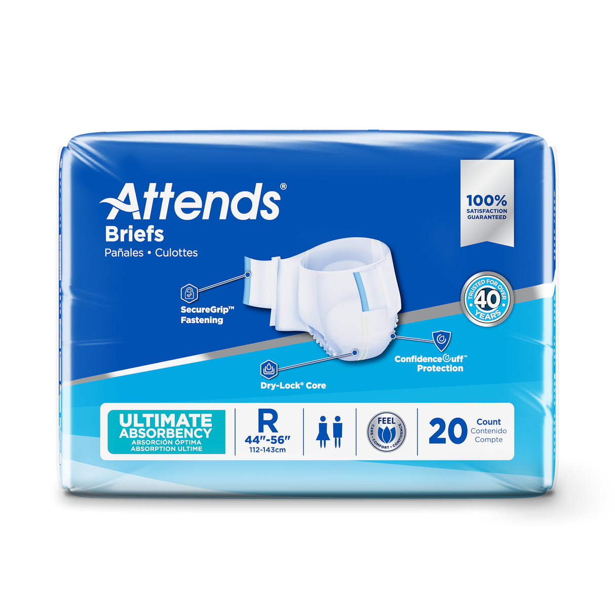 Attends Briefs, Ultimate Absorbency, Regular