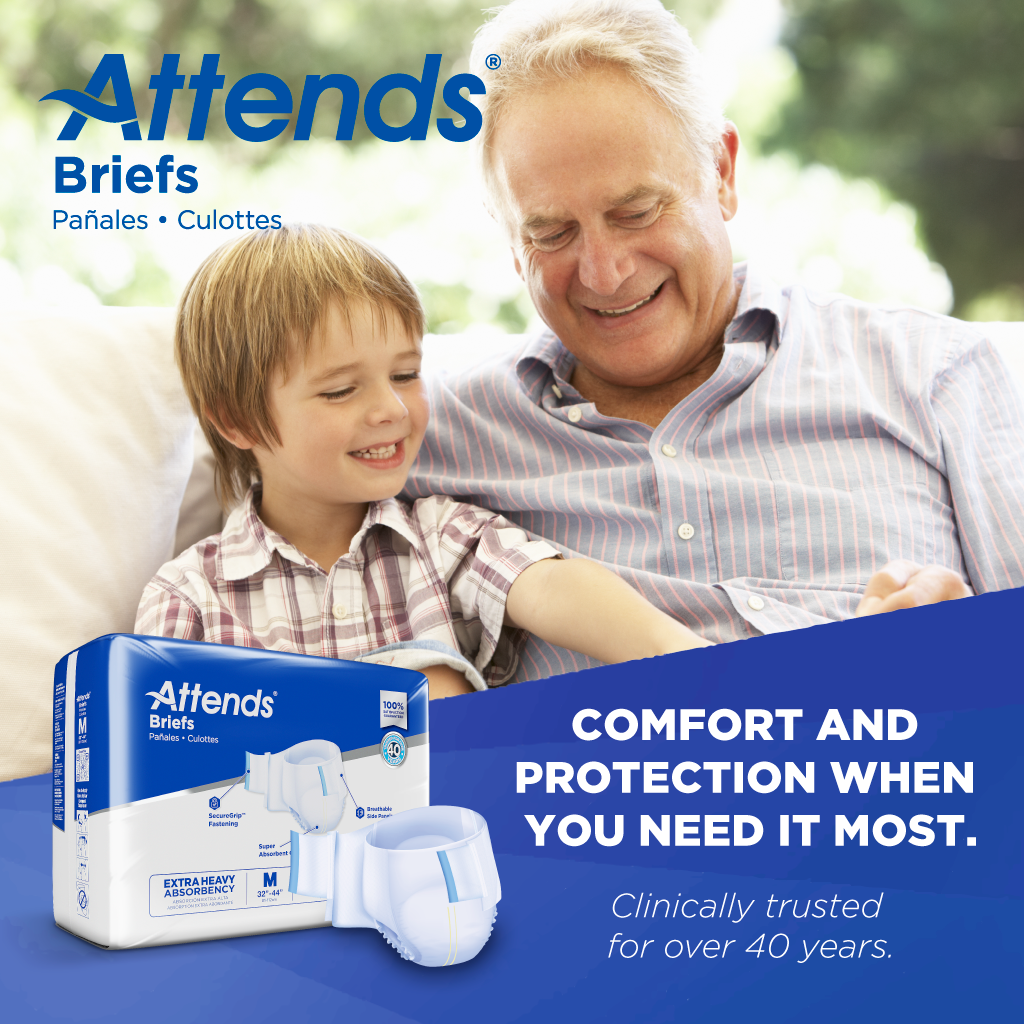 Attends Brief, Extra Heavy Absorbency, Medium