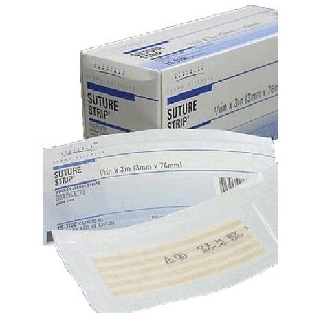 Suture Strip Plus Flexible Wound Closure Strip, 1/2" X 4"