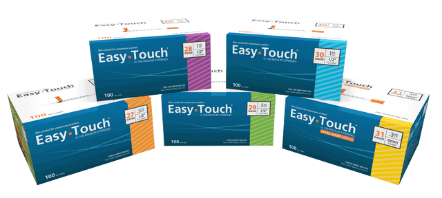 Easy Touch Insulin Syringe 30g X 1/2", 0.5 Ml (100 Count)