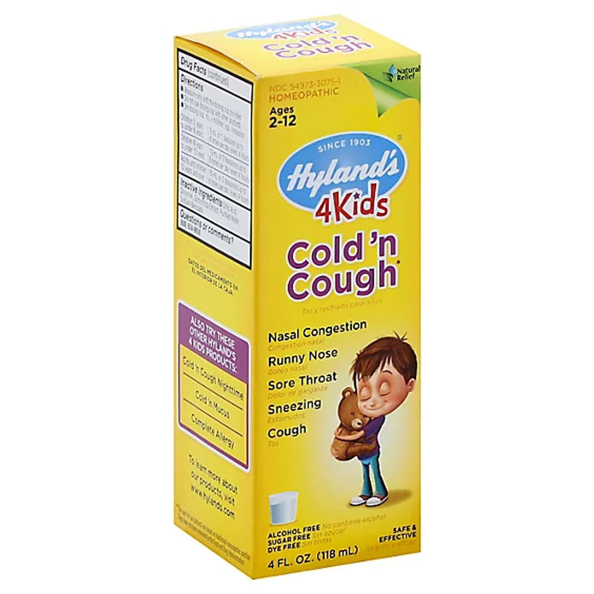 Hyland's 4 Kids Cold And Cough, 4 Oz