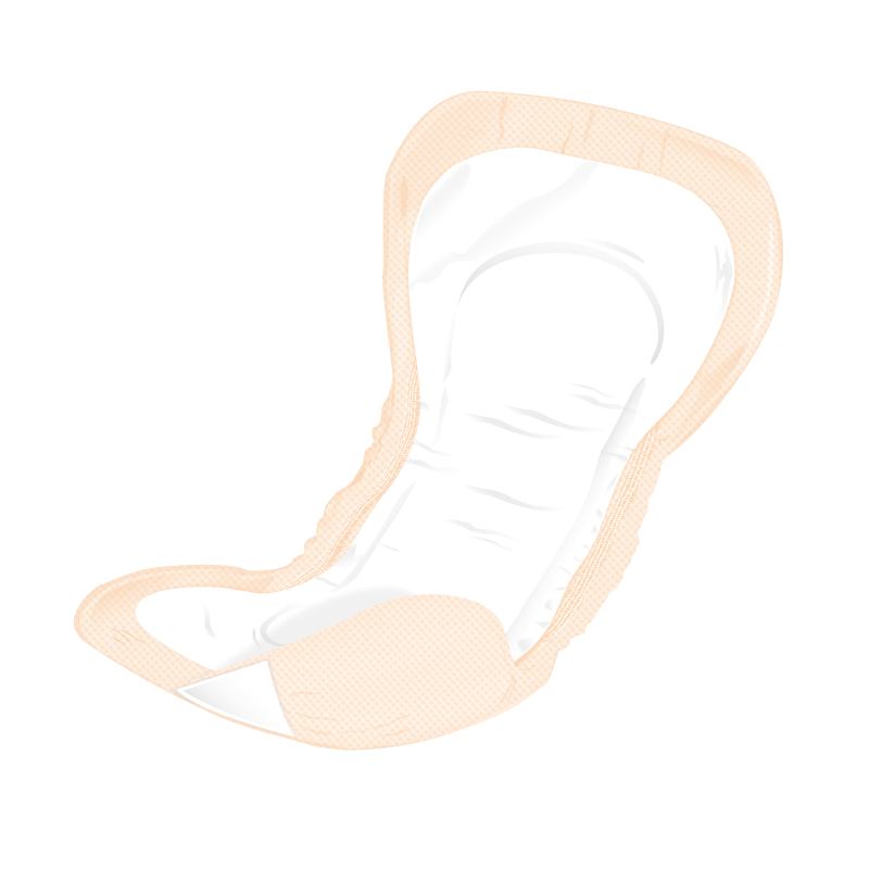 Presto Shaped Pad, Maximum Absorbency, Unisex, 14" Long