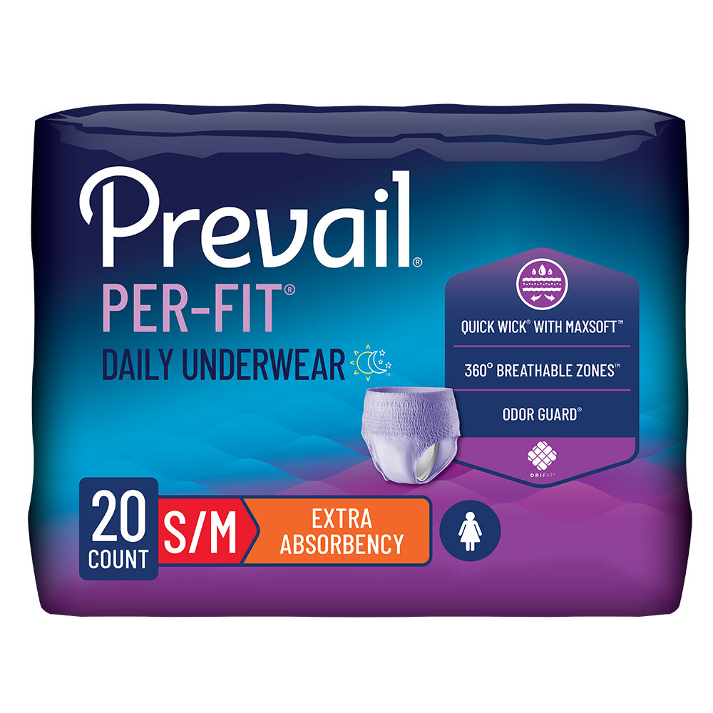 Prevail® Per-Fit® Incontinence Protective Underwear for Women, Small/Medium