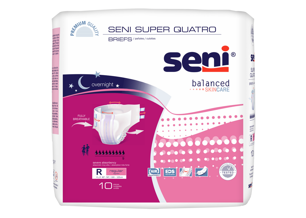 Seni Super Quatro Briefs, Regular - 40" - 50"