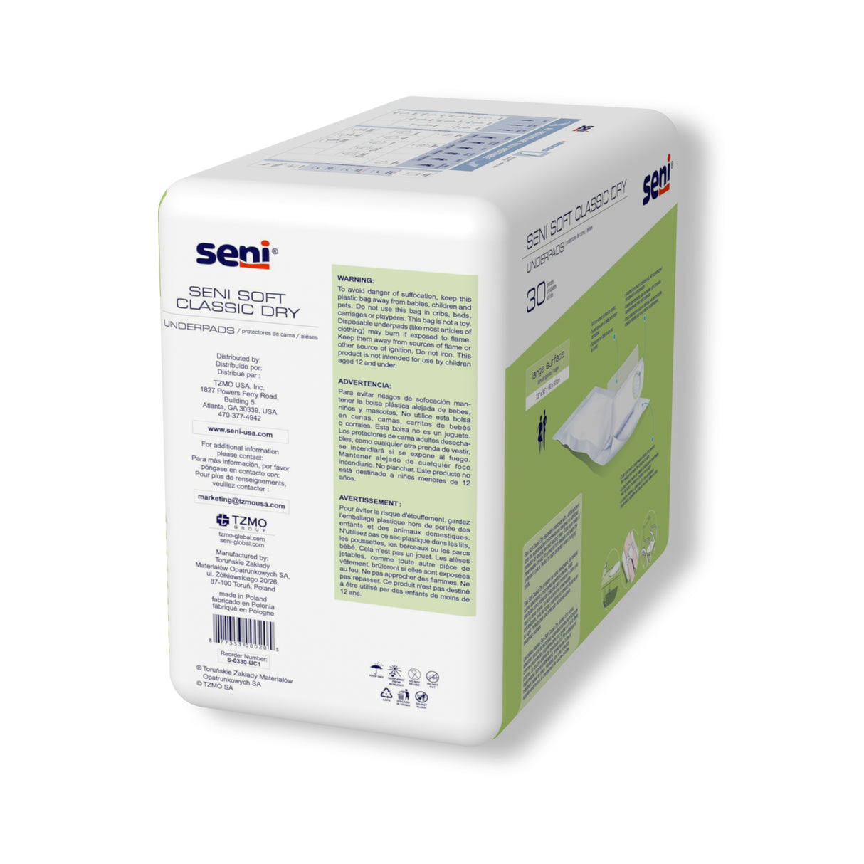 SENI SOFT CLASSIC DRY UNDERPADS - 23 "x 35"