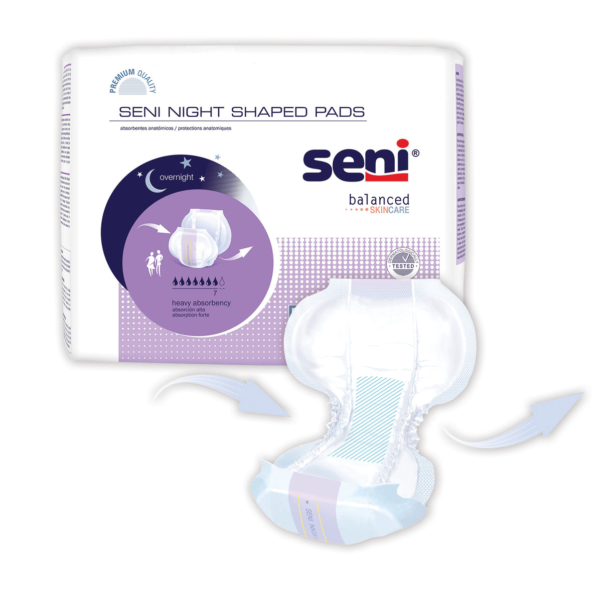 SENI NIGHT SHAPED PADS- 27"