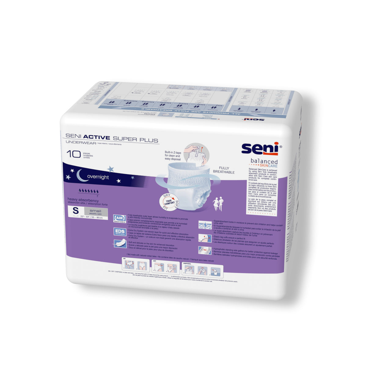 SENI ACTIVE SUPER PLUS PULL UP UNDERWEAR SMALL- 22"-33"