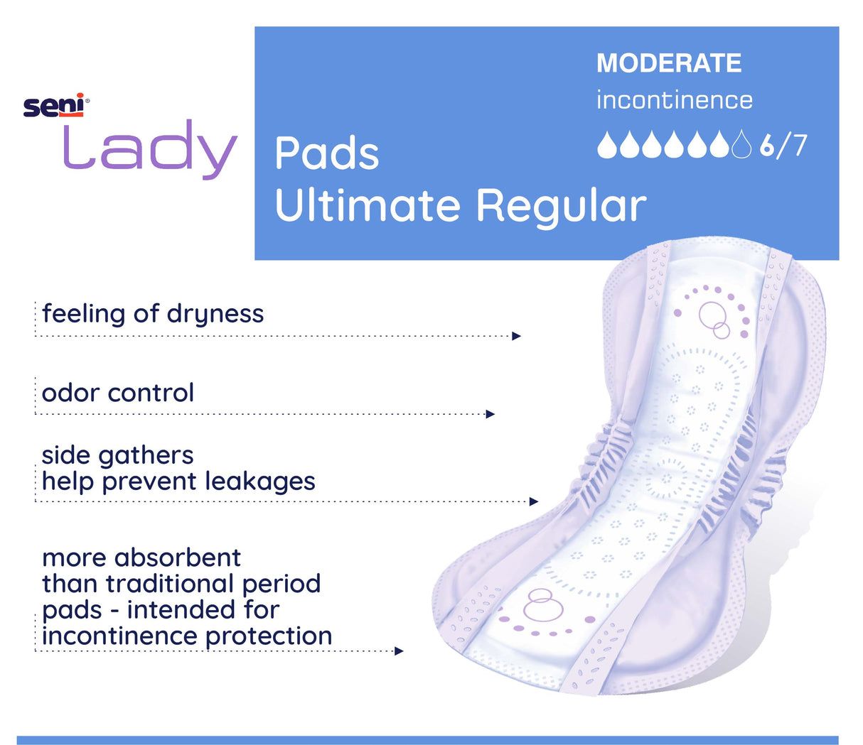 SENI LADY PADS ULTIMATE REGULAR- 14.6"