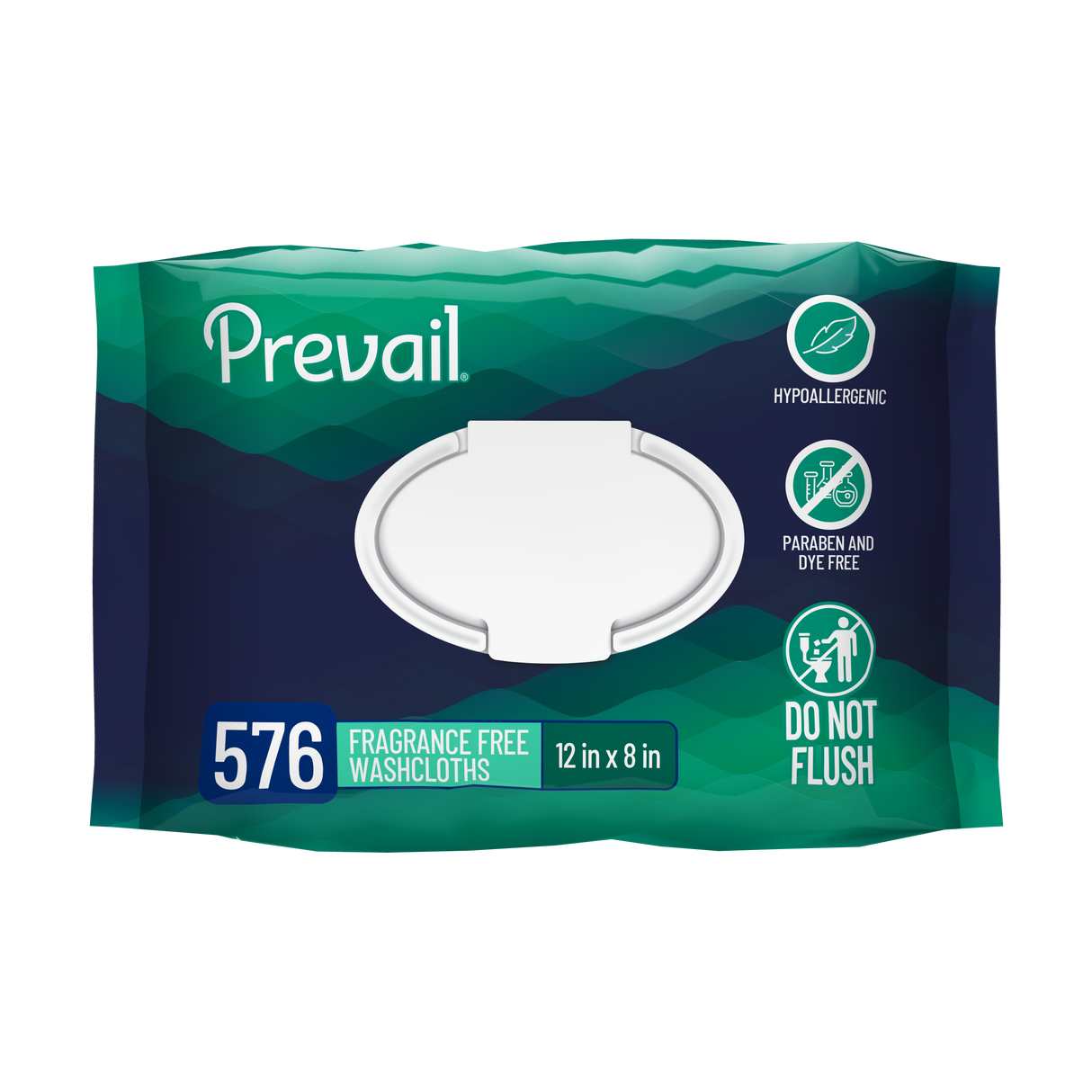 Prevail Adult Personal Wipes, Unscented, Soft-pack with pull-open-lid