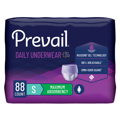 Prevail Incontinence Underwear for Women, Maximum Absorbency, Small