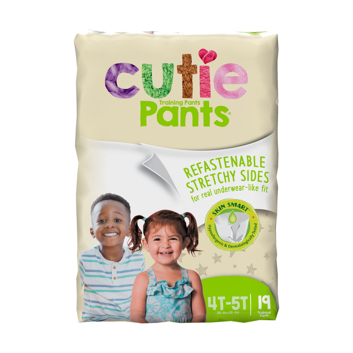 Cutie Pants Refastenable Training Pant for Boys and Girls - Unisex 4T-5T