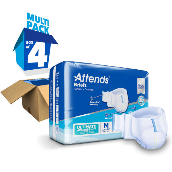Attends Briefs, Ultimate Absorbency, Medium
